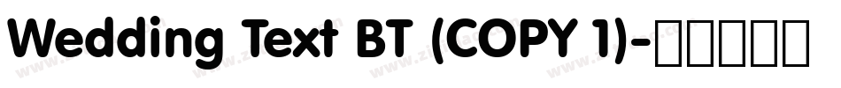 Wedding Text BT (COPY 1)字体转换